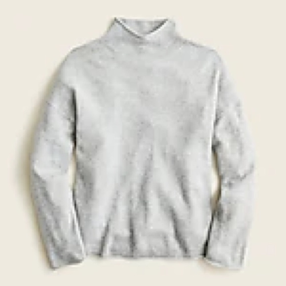 JCrew | Cashmere relaxed rollneck sweater